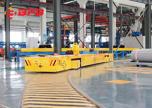 Curved Rails 500T Load 20m/Min Motorized Transfer Trolley