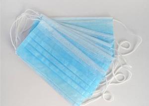China Disposable High Filtration Surgical Mask , 3 Ply Earloop Medical Mask factory
