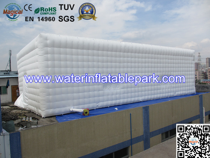 Continue Air Tent Camping White , Inflatable Building Structures For Party