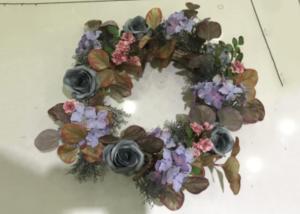 China Vivid Handmade 55cm Autumn Artificial Wreath factory