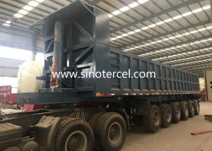 China Capacity 24Cbm Tipper Semi Trailer Truck With Leaf Spring Suspension factory