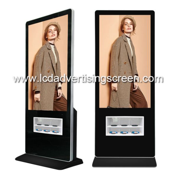 China Remote Control Android Advertising Screen With Wireless Phone Charging Function factory
