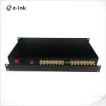8 Channel Max 57600bps 3G SDI Fiber Converter Reverse RS485 Data Type