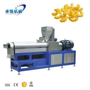 China Fully Automatic Stainless Steel Puffed Rice Corn Puff Extruder for Snack Food Making factory