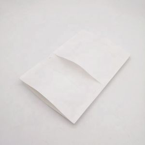 Kraft Biodegradable Stand Up Pouches Paper Bag With Clear Window