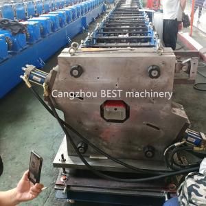 China Building Rain Galvanized Coated Downspout Roll Forming Machine factory