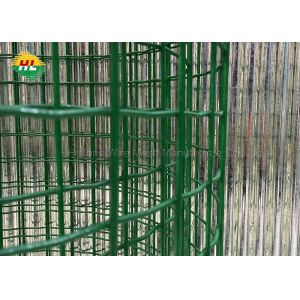 Green Pvc Coated Welded Wire Mesh Fence RAL6005 50.8x50.8mm Mesh Opening