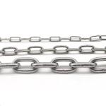 Blacken Finished Long Link Chain Stainless Steel 316 DIN 763 DIN766