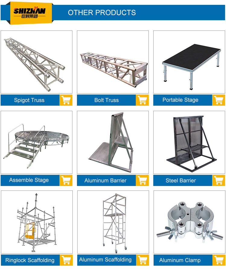 4x8 Aluminum Stage Platforms 3 Axis 60x60 Outdoor Alpha Portable