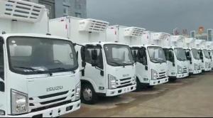 China 93KW 125HP Isuzu Refrigerated Van Diesel 4×2 Isuzu Freezer Truck factory