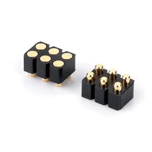 China 6 Pin Pogo Pin Connector With Spring Contact Easy Maintenance And Replacement factory