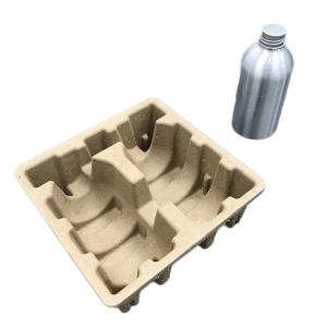 China Compostable Moulded Pulp Tray Waterresistant Oilresistant Staticproof With Dry Press factory