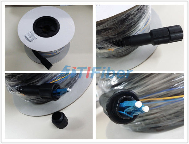 Outdoor PDLC-DLC Waterproof Patch Cord Singlemode / Multimode for FTTA