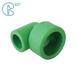 China Green Water Supply PN25 PPR Reducing Bend With Socket Welding Way factory