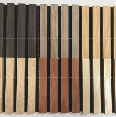 Laminate Natural Oak Wood Slat Acoustic Panel 21mm Thickness