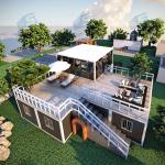 China Prefab Modular House Prefab Houses Low Cost Container Homes 3 Bedroom