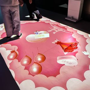 Mobile All-in-One Interactive Floor Projection System with 4000 Lumens