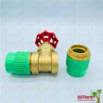 Brass Gate Heat Insulation Concealed PPR Brass High Pressure Stop Valve