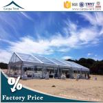 500 People Luxury Transparent Wedding Tent With Clear Roof 100% Waterproof