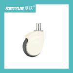 5 Inch White Medical Hospital Bed Casters ABS TPR Material For Hospitals