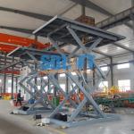 2-20 Ton Hydraulic Scissor Car Lift With 2-10 Meters Height Painting /
