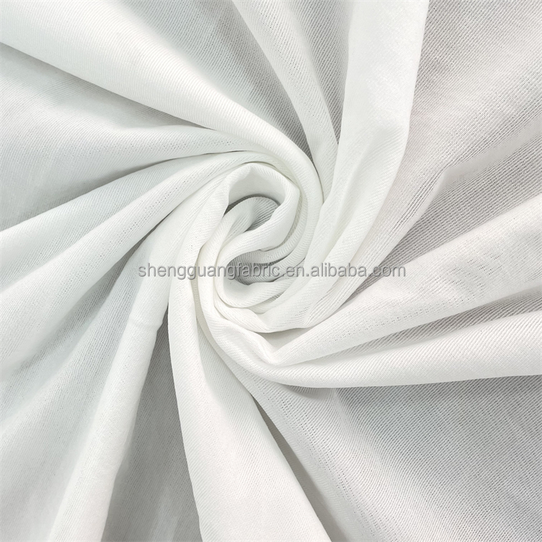 100%polyester knitted 4 way stretch unbleached grey fabric
