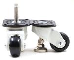 Flange Brake Locking Swivel Casters For Heavy Equipment 800kg