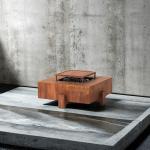 Outdoor 3mm Thick Round / Square Steel Fire Pits For Wood / Gas Burning