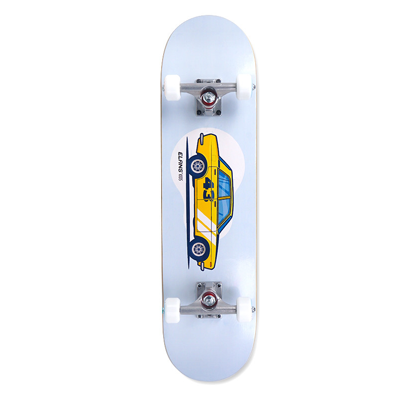 Brand skateboard 31inch Full Complete Skateboards With Black Trucks White PU Wheels