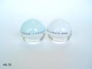 China Frosted Empty Cosmetic Glass Cream Jars 50G with WT Cap factory