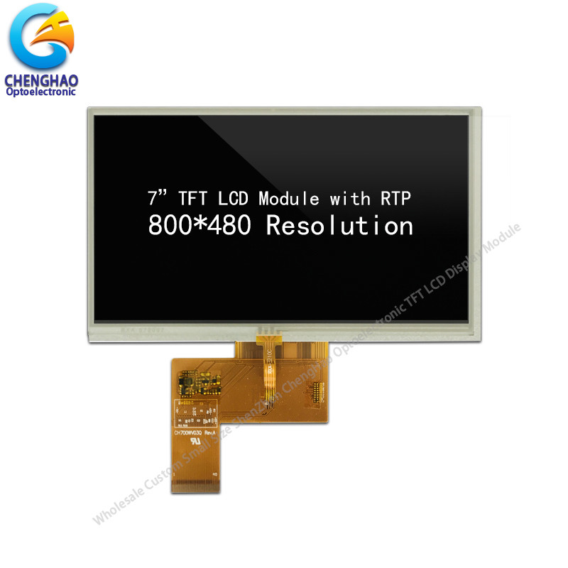 7.0" TFT RTP Touch Screen Display Panel 40 Pin 24 Bit RGB Interface