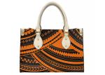 Portable Polyester Luxury Leather Purse , Multifunctional Leather Tote Bag
