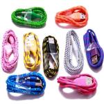 Micro USB Cable Fabric Braided Cable 1M 3FT 2M 6FT 3M 10FT For Htc Lenovo Huawei