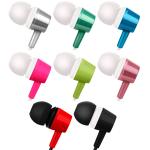 Colorful Round Cable 3.5MM Wired In Ear Earphones 20KHz 105dB
