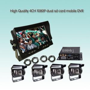 China High Quality 4CH 1080P dual sd card mobile DVR factory