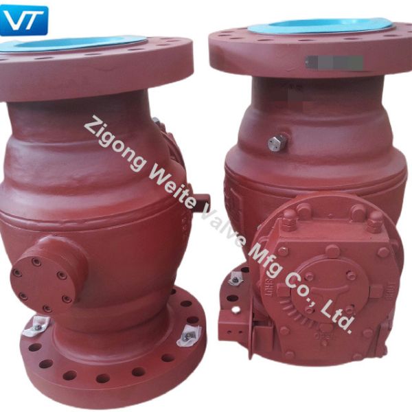 China Carbon Steel WCB Trunnion Mounted Valve 10" 600LB Ball Valve factory