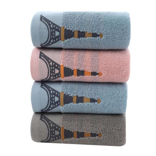 Customer Logo 100% Cotton Towels 30 x14 Inches Super Absorbent Quick Dry
