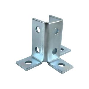China Standard Base Plate Steel Frame Connection Fitting For Channel 15-20Kg factory