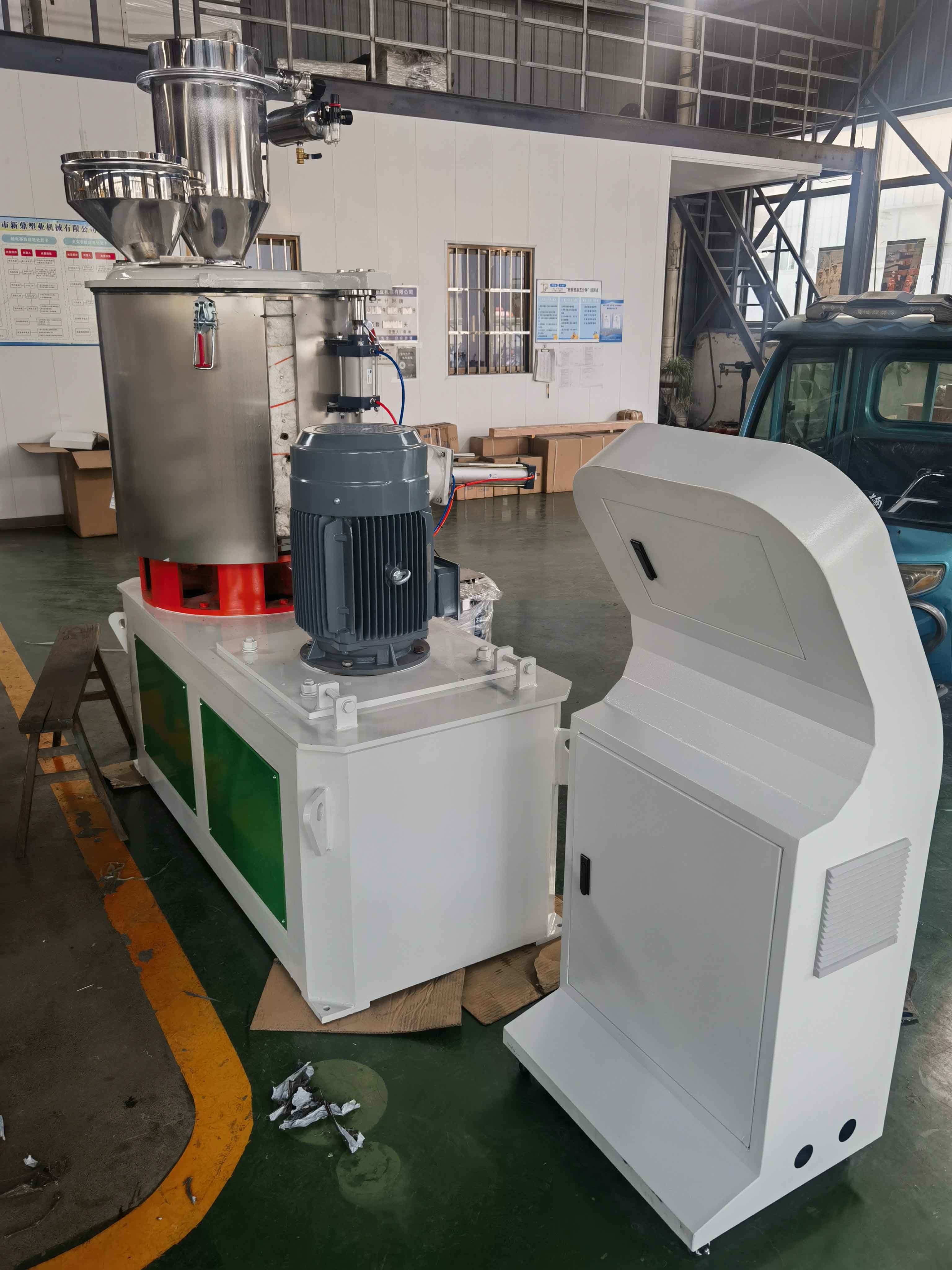 Industrial High-Speed Hot Heating Cooling PVC Mixer Machine for Plastic Powder Granules Mixing and Recycling with Wear-Resistant Blades Prevent