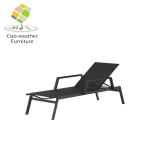 Aluminum Frame Outdoor Sun Lounger All Weather Chaise Lounge for Poolside