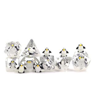 China Transparent Tabletop Resin RPG Dice Multipurpose For Collection factory