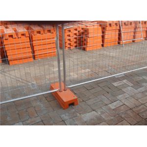 China Removable metal 2.1 * 2.4m temporary fencing with 2mm thickness pipe factory