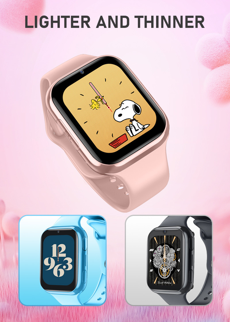 D42 Fitness Childrens Tracker Watch 4G GPS LBS WiFi 2 Way Phone Call