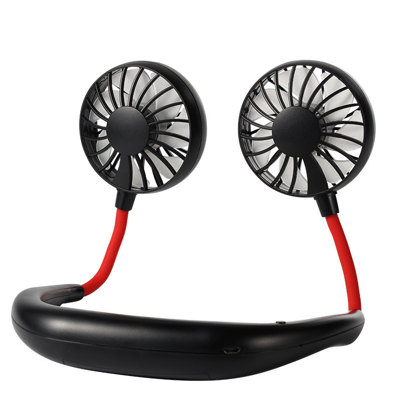Folding 3 Speed 2000mAh 5hrs Portable Hanging Neck Fan