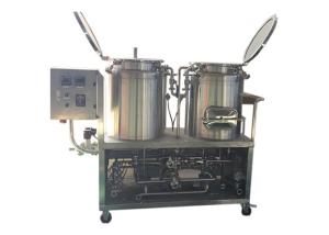 China 1BBL Pilot Beer Brewing System Mirror Polished Interior Shell SS304 Steam Heating factory