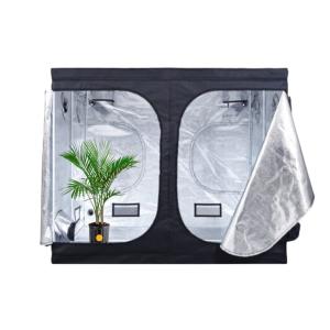 China Hydroponic Plant Grow Tent Complete Kit With Observation Window 240x240x200 Indoor Grow Room 600D factory