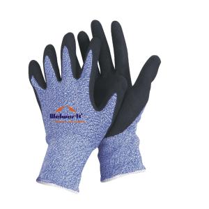 China N-D133 13G Seamless Cut Resistant HPPE Gloves with Nitrile Coating Blue Knitted S-XXL factory