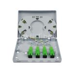 Plastic FTTH GPON EPON Wall Mount Faceplate 4 Ports SC 8 Ports LC Fiber Optical