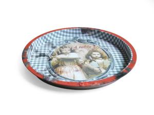 China D326x19 mm Round Metal Vintage Beer Trays Serving Tray For Pubs factory