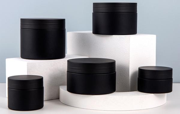 Factory Plastic Black Cosmetic Packaging Eye Cream Jar with Lids for Skin Care